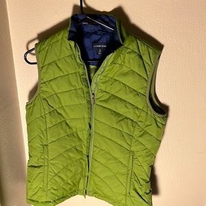 Lands End Women’s Insulated Vest Color Green Size Small 6-8